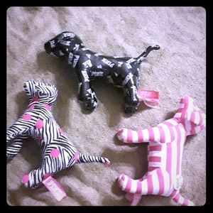 3 Victoria's Secret PINK Dogs